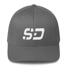 South Dakota - Structured Twill Cap - White Embroidery - SD - Many Hat Color Options Available