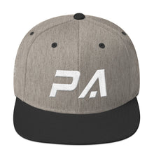 Pennsylvania - Flat Brim Hat - White Embroidery - PA - Many Hat Color Options Available