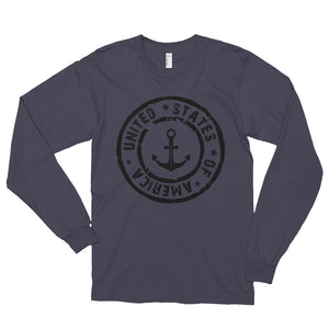 USA Designs - Long sleeve t-shirt (unisex) - Anchor