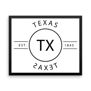 Texas - Framed Print - Reflections