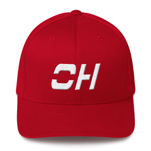 Ohio - Structured Twill Cap - White Embroidery - OH - Many Hat Color Options Available