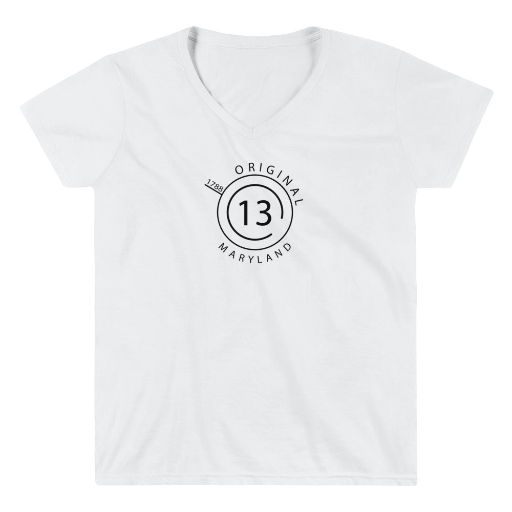 Maryland - Women's Casual V-Neck Shirt - Original 13