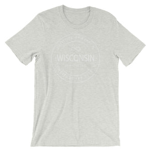 Wisconsin - Short-Sleeve Unisex T-Shirt - Latitude & Longitude