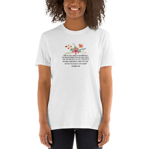 Margo's Collection - Matthew 6:30 Floral - Short-Sleeve Unisex T-Shirt