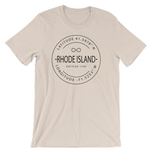 Rhode Island - Short-Sleeve Unisex T-Shirt - Latitude & Longitude
