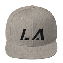 Louisiana - Flat Brim Hat - Black Embroidery - LA - Many Hat Color Options Available