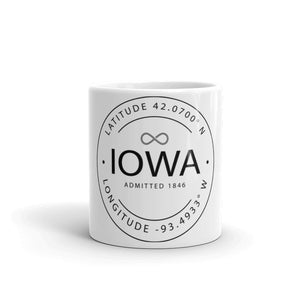 Iowa - Mug - Latitude & Longitude