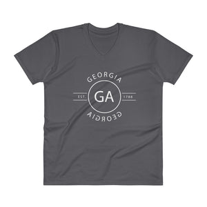 Georgia - V-Neck T-Shirt - Reflections