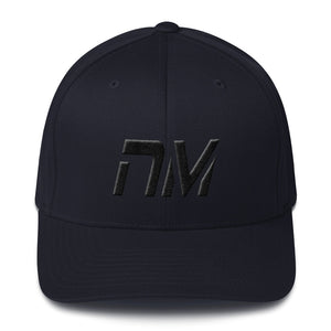 New Mexico - Structured Twill Cap - Black Embroidery - NM - Many Hat Color Options Available