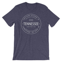 Tennessee - Short-Sleeve Unisex T-Shirt - Latitude & Longitude