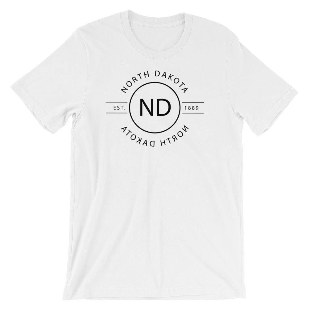 North Dakota - Short-Sleeve Unisex T-Shirt - Reflections