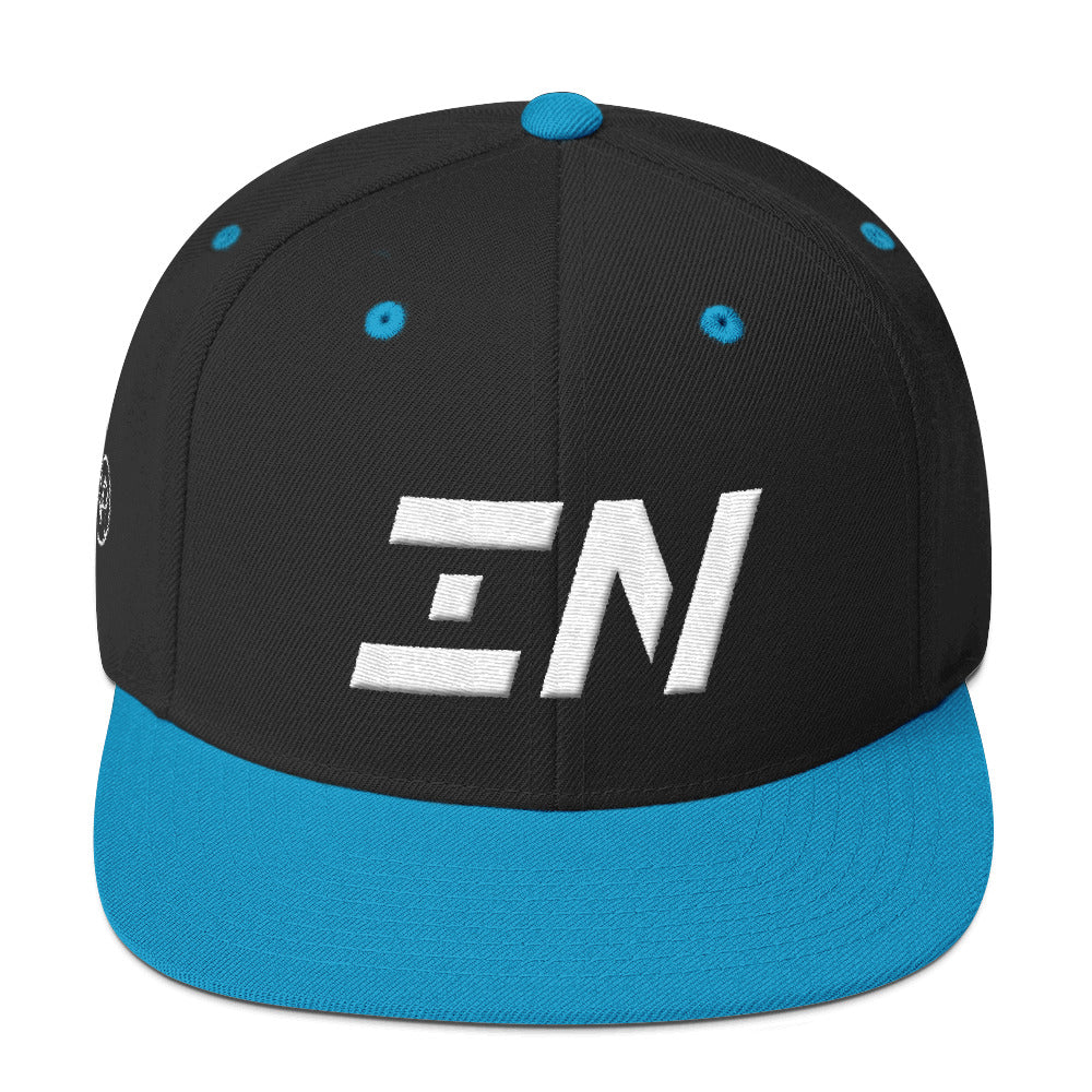 Indiana - Flat Brim Hat - White Embroidery - ID - Many Hat Color Options Available