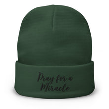 Margo's Collection - Pray for a Miracle - Black Embroidery - Beanie - Different hat colors available