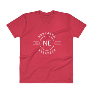 Nebraska - V-Neck T-Shirt - Reflections