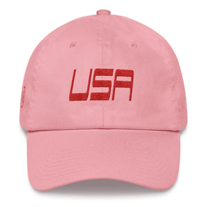 USA Designs - Embroidered Low Profile Cotton Hat - USA