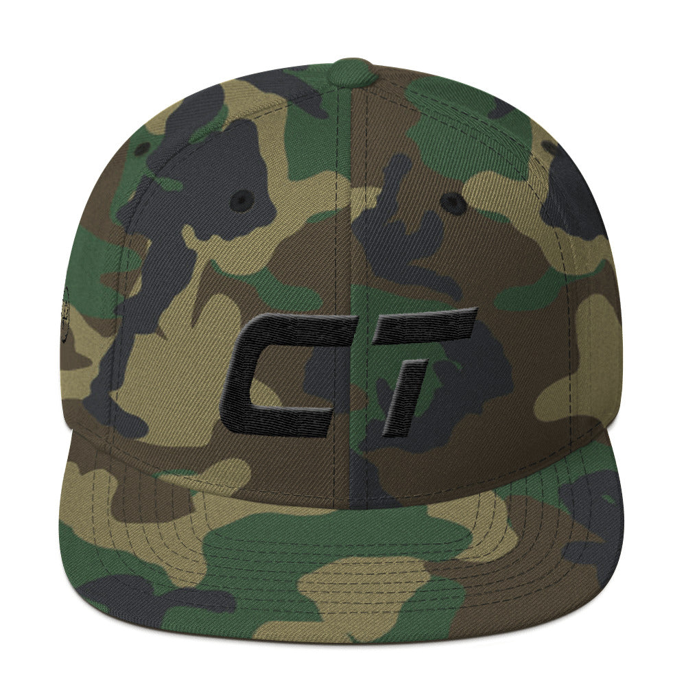 Connecticut - Flat Brim Hat - Black Embroidery - CT - Many Hat Color Options Available
