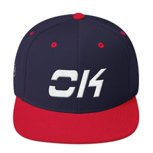 Oklahoma - Flat Brim Hat - White Embroidery - OK - Many Hat Color Options Available
