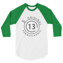 Pennsylvania - 3/4 Sleeve Raglan Shirt - Original 13