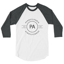 Pennsylvania - 3/4 Sleeve Raglan Shirt - Reflections