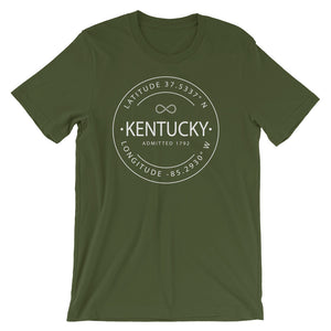 Kentucky - Short-Sleeve Unisex T-Shirt - Latitude & Longitude