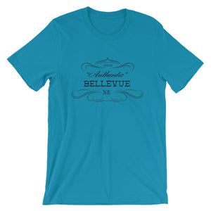 Nebraska - Bellevue NE - Short-Sleeve Unisex T-Shirt - "Authentic"