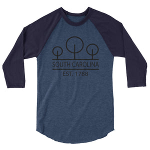 South Carolina - 3/4 Sleeve Raglan Shirt - Established