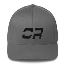 Oregon - Structured Twill Cap - Black Embroidery - OR - Many Hat Color Options Available
