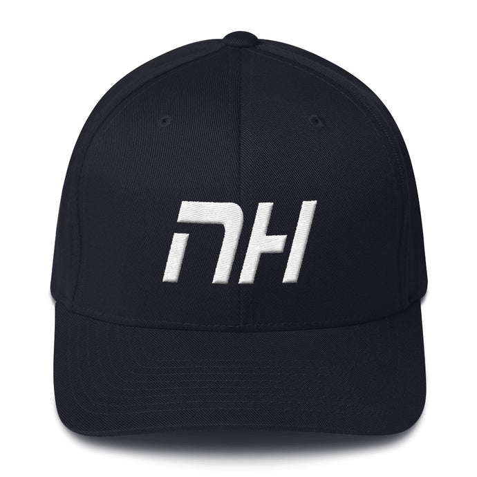 New Hampshire - Structured Twill Cap - White Embroidery - NH - Many Hat Color Options Available
