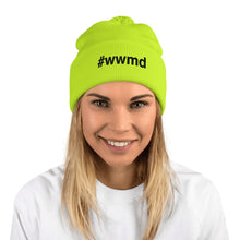 Margo's Collection - #wwmd (what would Margo do) - Black Embroidery - Pom-Pom Beanie - Different hat colors available
