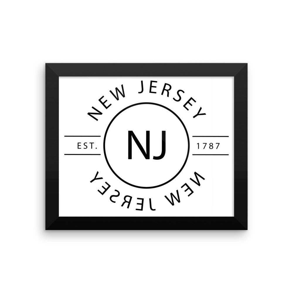 New Jersey - Framed Print - Reflections