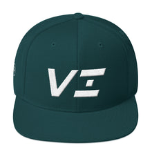 Virgin Islands - Flat Brim Hat - White Embroidery - VI - Many Hat Color Options Available