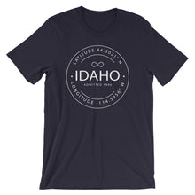 Idaho - Short-Sleeve Unisex T-Shirt - Latitude & Longitude