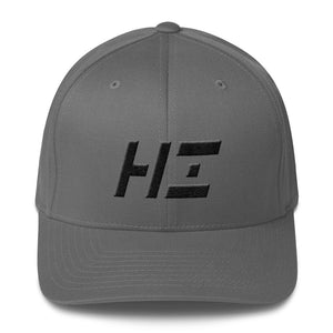 Hawaii - Structured Twill Cap - Black Embroidery - HI - Many Hat Color Options Available