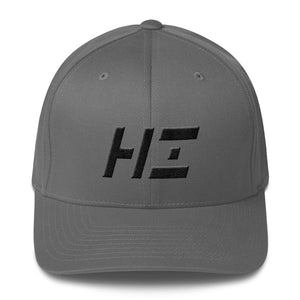 Hawaii - Structured Twill Cap - Black Embroidery - HI - Many Hat Color Options Available