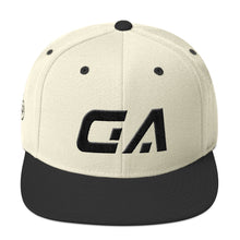 Georgia - Flat Brim Hat - Black Embroidery - GA - Many Hat Color Options Available