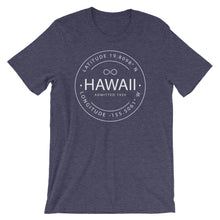 Hawaii - Short-Sleeve Unisex T-Shirt - Latitude & Longitude