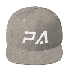 Pennsylvania - Flat Brim Hat - White Embroidery - PA - Many Hat Color Options Available