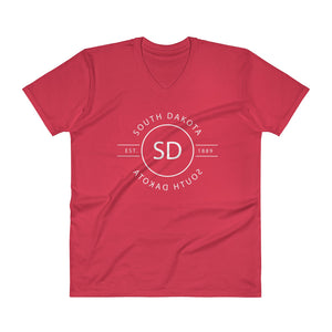 South Dakota - V-Neck T-Shirt - Reflections