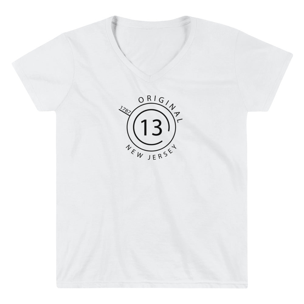 New Jersey - Women's Casual V-Neck Shirt - Original 13