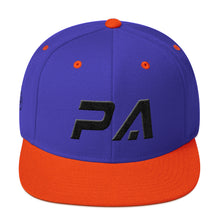 Pennsylvania - Flat Brim Hat - Black Embroidery - PA - Many Hat Color Options Available