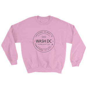 Washington DC - Crewneck Sweatshirt - Latitude & Longitude