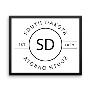 South Dakota - Framed Print - Reflections