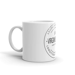 Virgin Islands - Mug - Latitude & Longitude