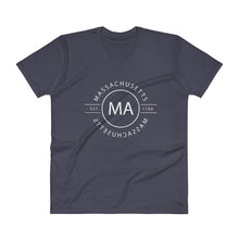 Massachusetts - V-Neck T-Shirt - Reflections