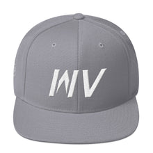West Virginia - Flat Brim Hat - White Embroidery - WV - Many Hat Color Options Available