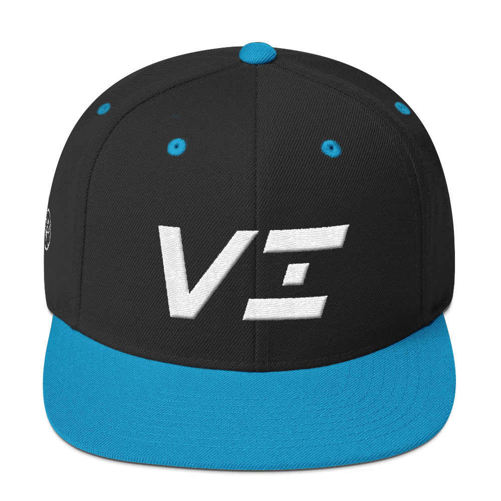 Virgin Islands - Flat Brim Hat - White Embroidery - VI - Many Hat Color Options Available