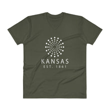 Kansas - V-Neck T-Shirt - Established