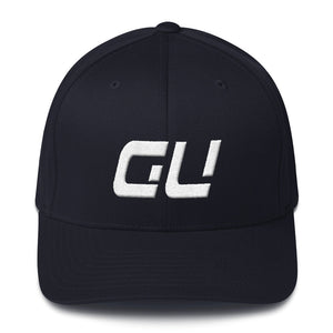 Guam - Structured Twill Cap - White Embroidery - GU - Many Hat Color Options Available