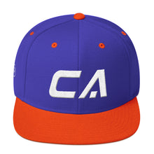 California - Flat Brim Hat - White Embroidery - CA - Many Hat Color Options Available