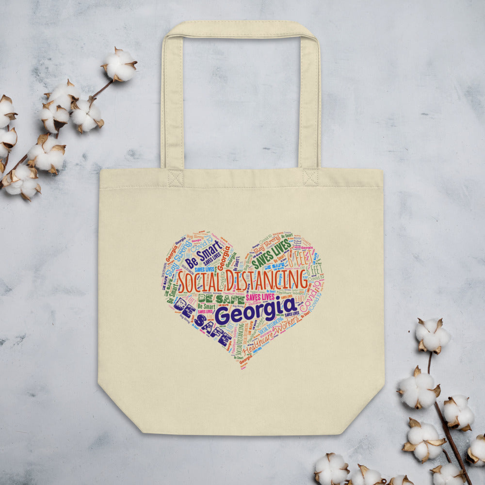Georgia - Social Distancing Tote Bag - Eco Friendly